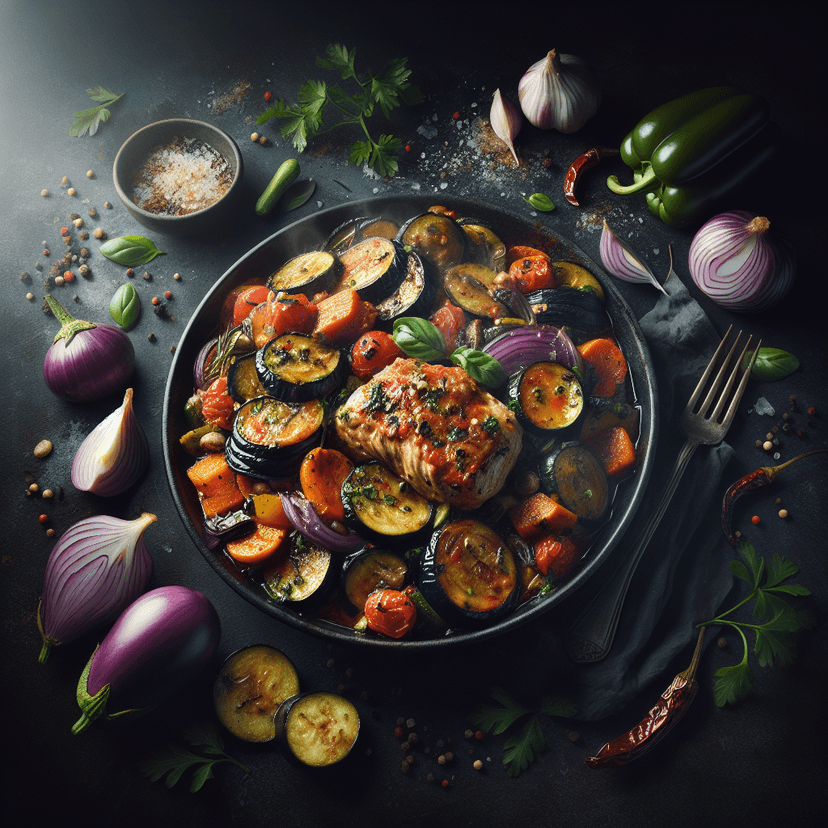 Ragoût de Viande Hachée aux Aubergines et Carottes