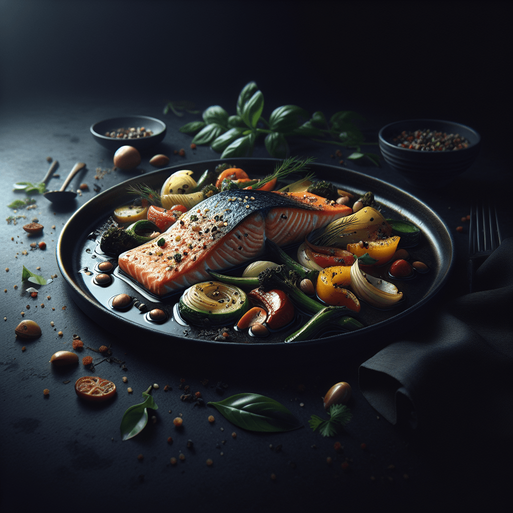 Saumon au Four avec Légumes