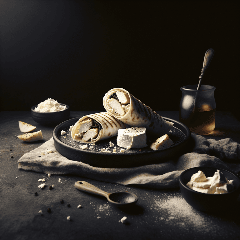 Wraps au Poulet et Chèvre Frais