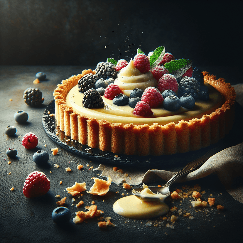 Zabaglione Tart with Fresh Berries