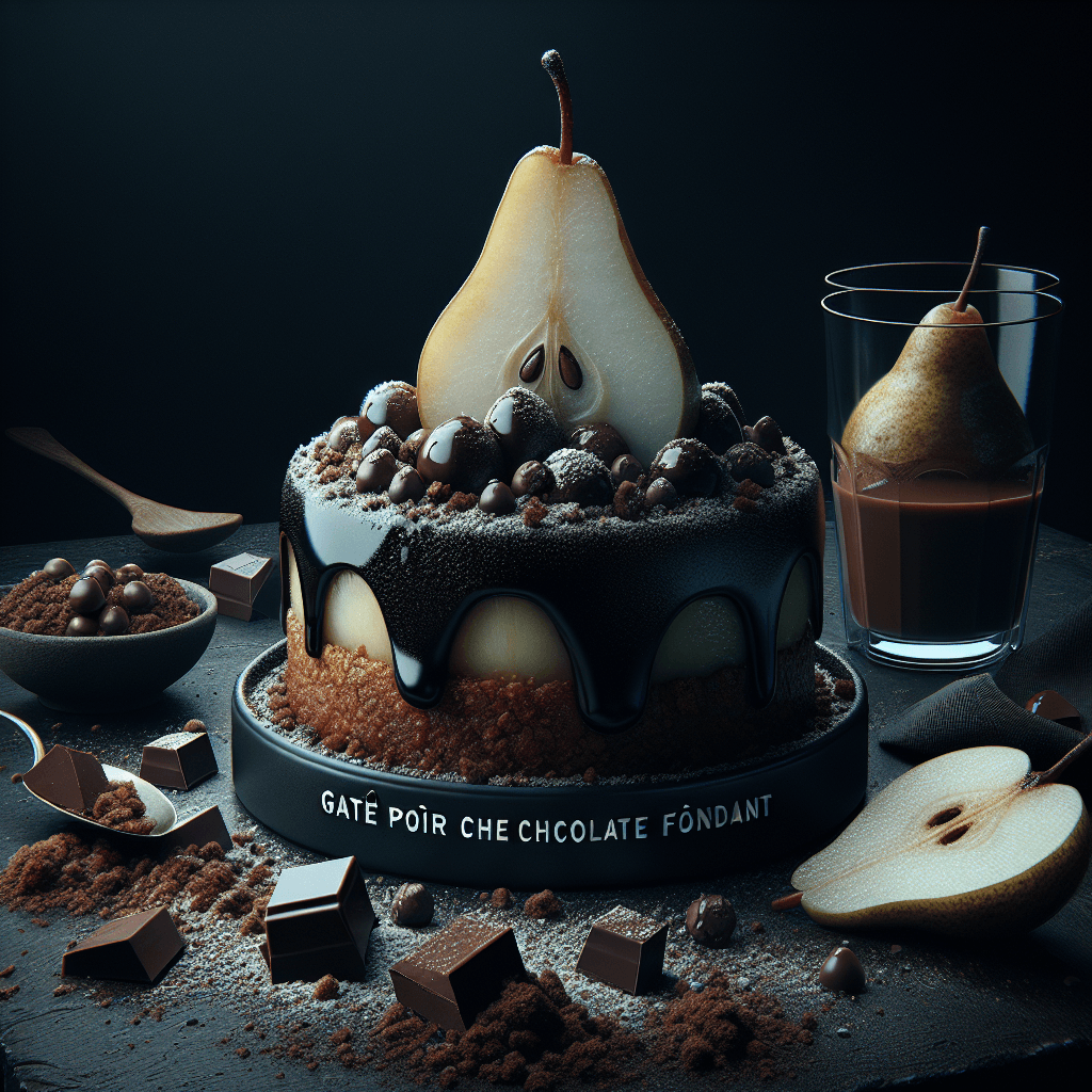 Gâteau Poire Chocolat Fondant