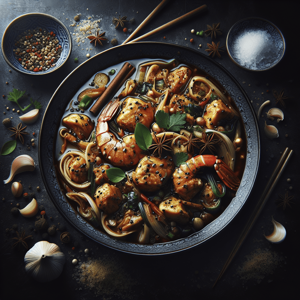 Aile de Raie au Bouillon d'Épices Asiatiques