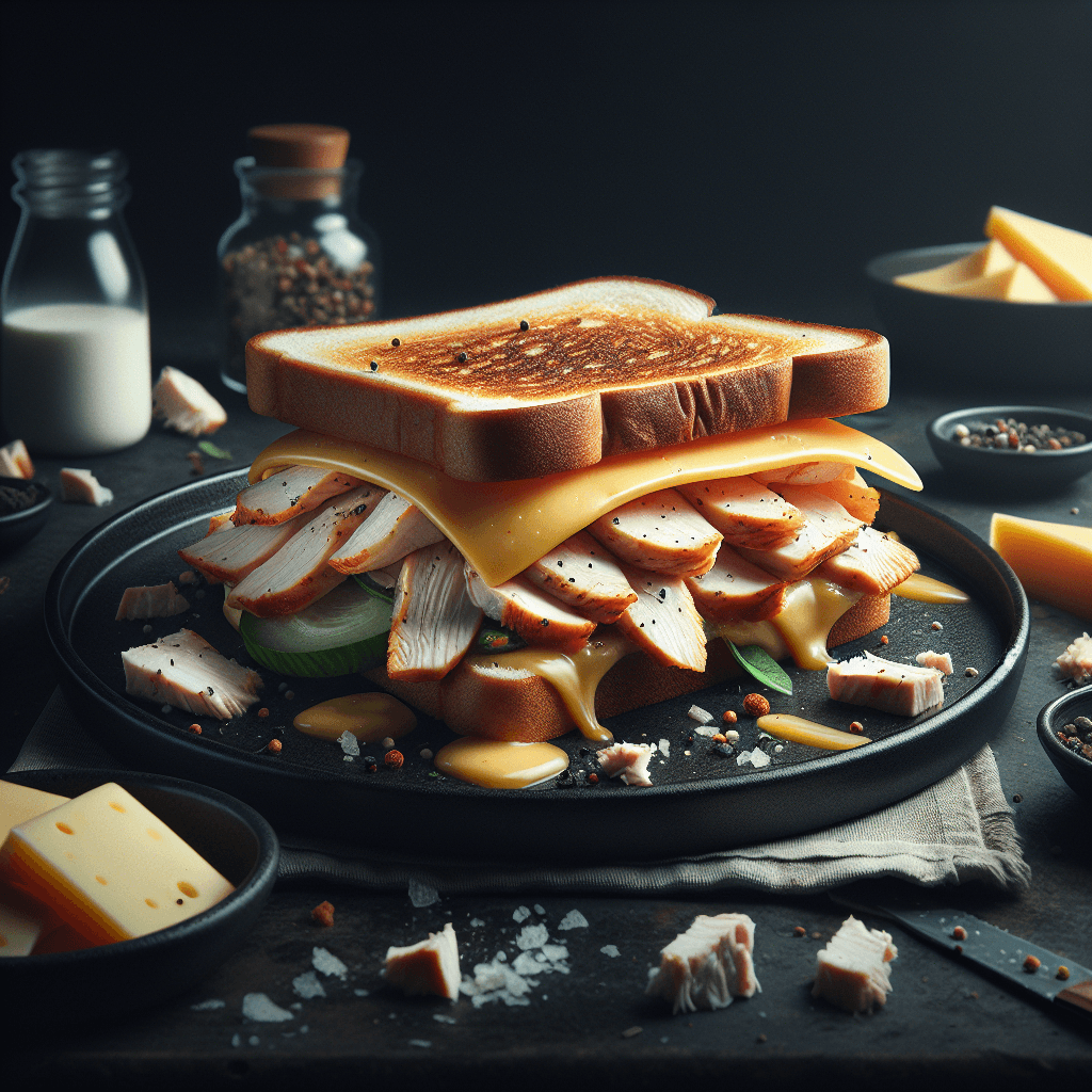 Sandwich au Poulet et Fromage