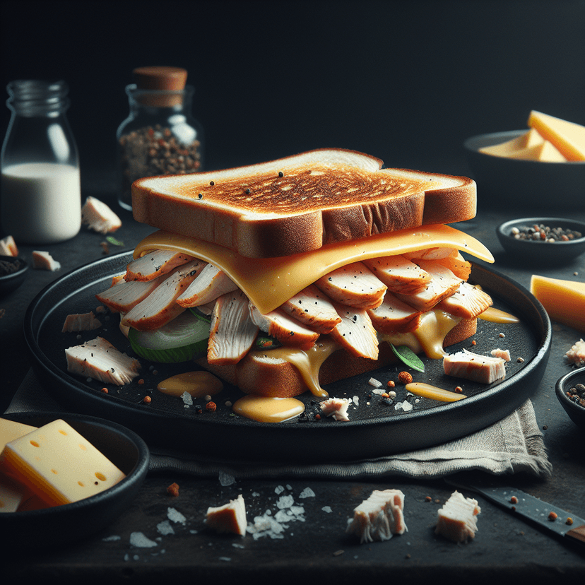 Sandwich au Poulet et Fromage