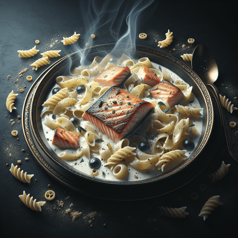 Saumon crémeux aux pâtes