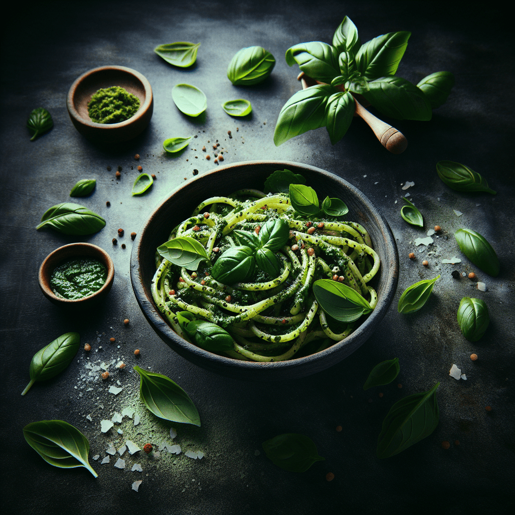Pesto à la Menthe et au Basilic Sans Parmesan