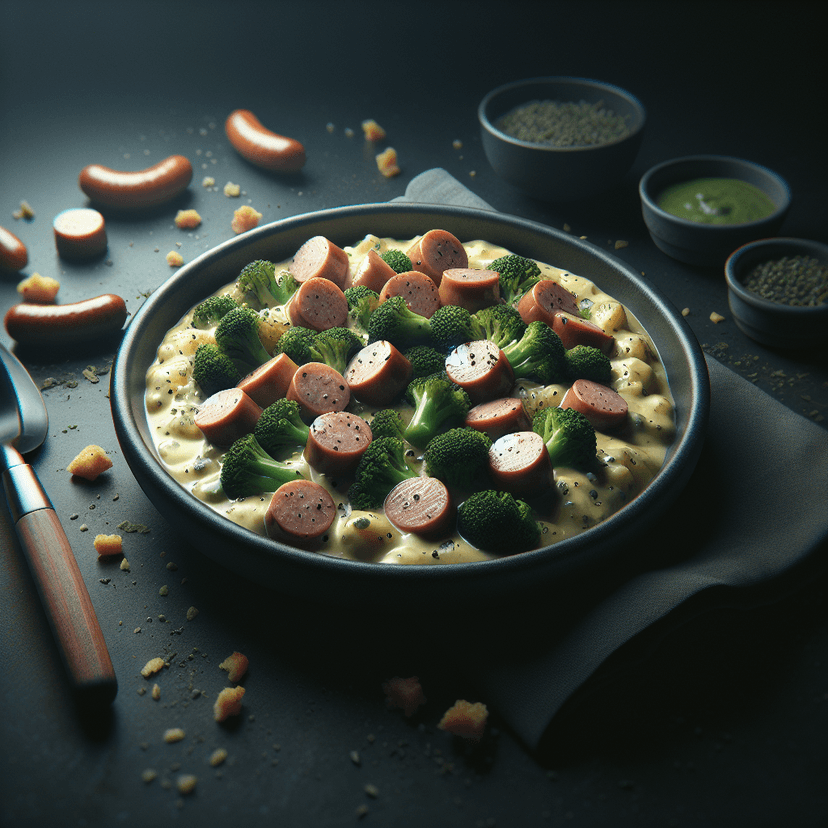 Knackis crémeux aux brocolis