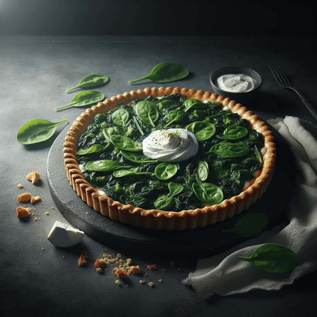 Tarte aux épinards au yaourt grec