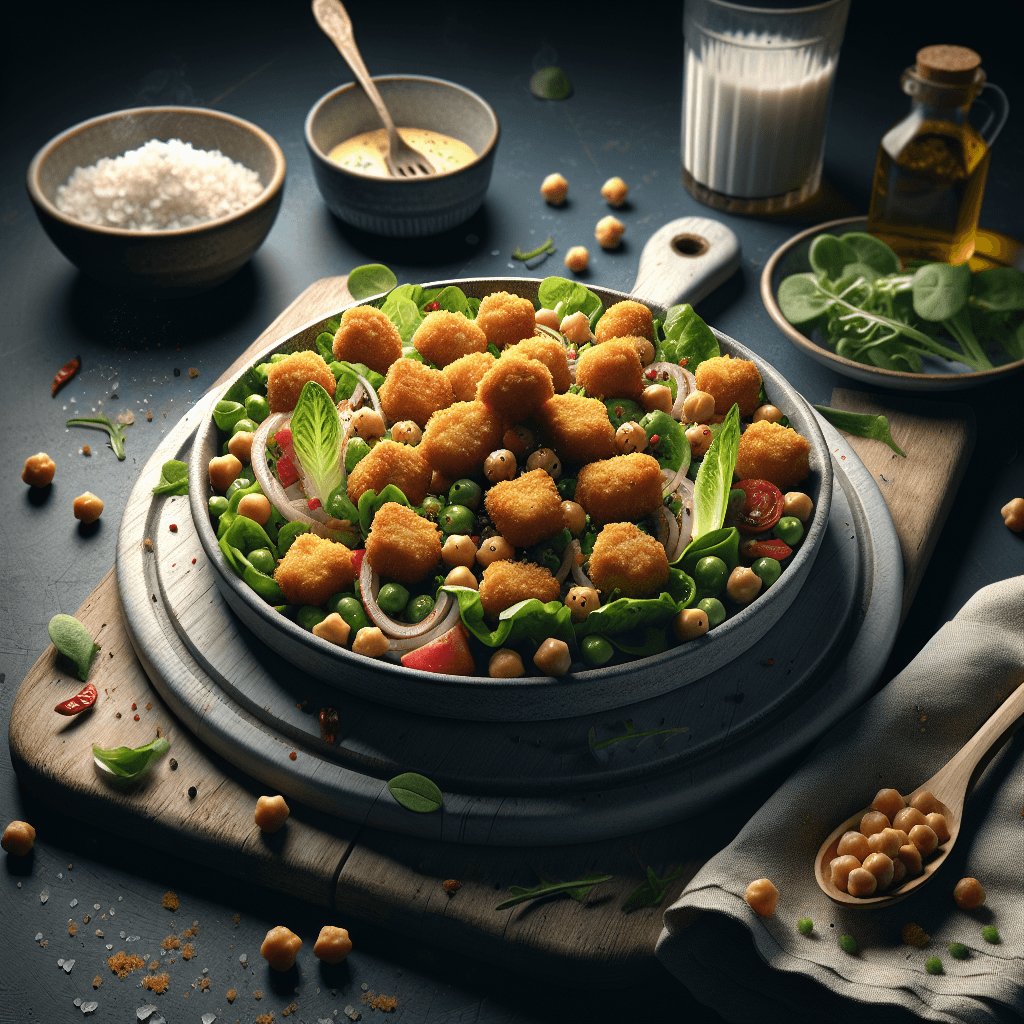 Salade Croquante aux Nuggets de Pois Chiches