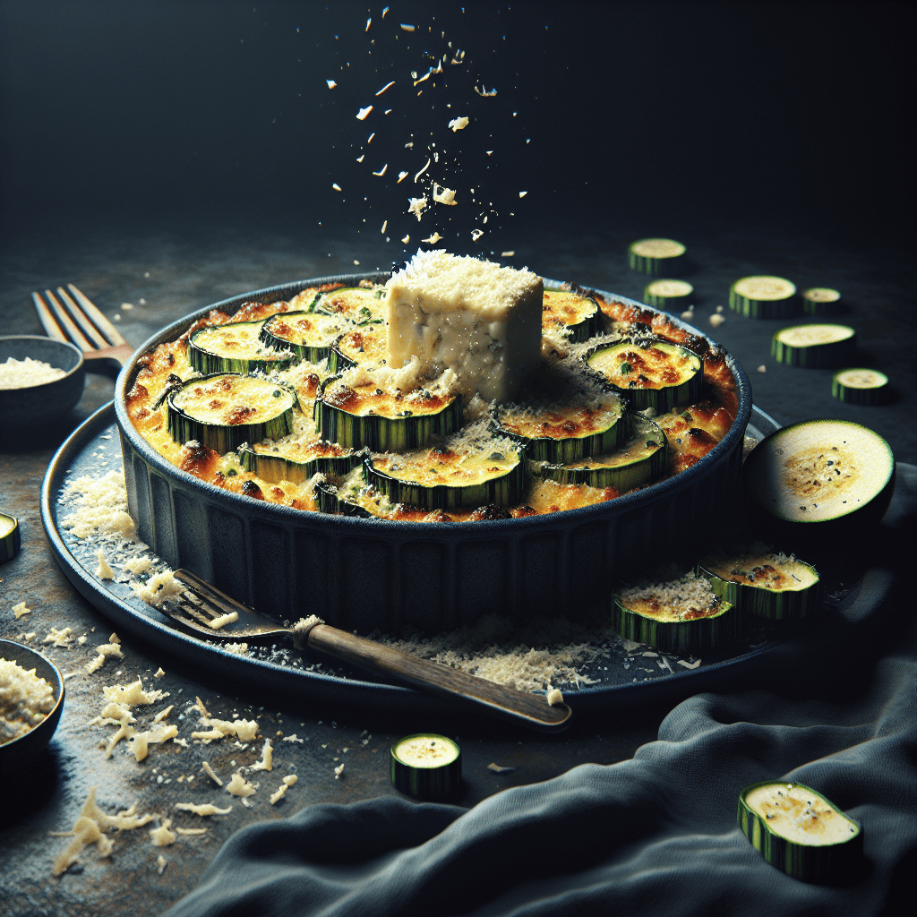 Gratin de courgettes à la bûche de chèvre