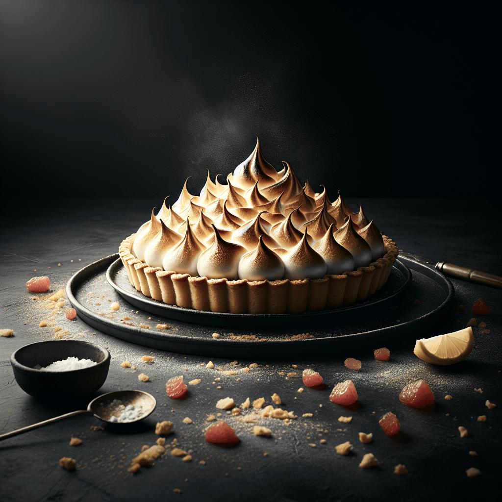 Tarte Meringuée à la Rhubarbe