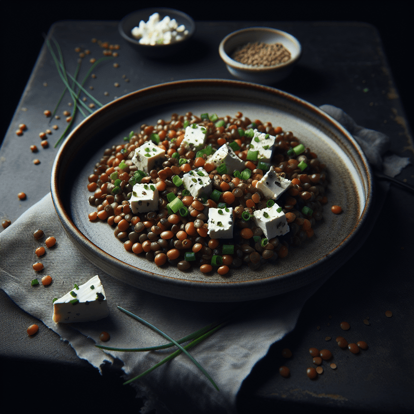 Salade de Lentilles au Chèvre et Ciboulette