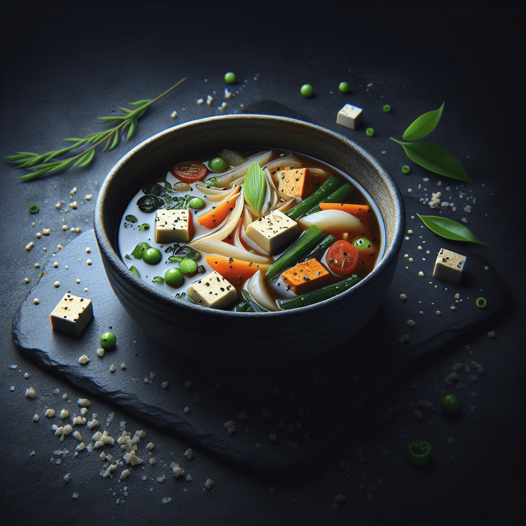 Soupe Miso aux Légumes et Tofu