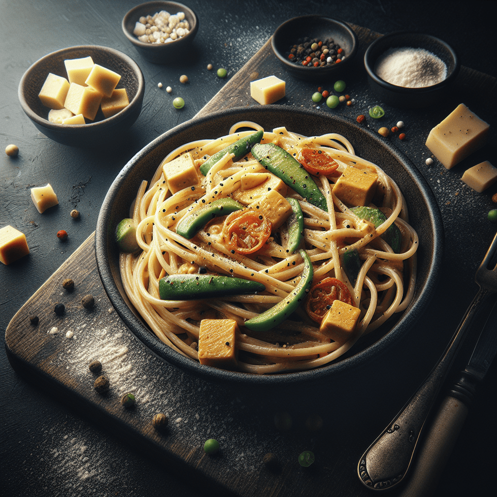 Spaghetti Carbonara Végétarienne