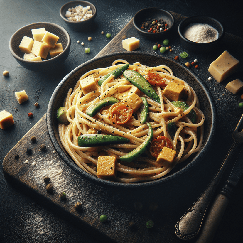 Spaghetti Carbonara Végétarienne