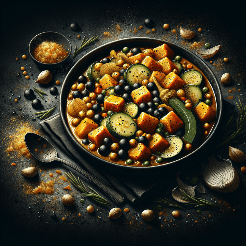 Curry de Pois Chiches et Courgettes