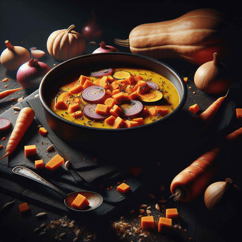 Soupe Automnale de Potimarron et Carottes