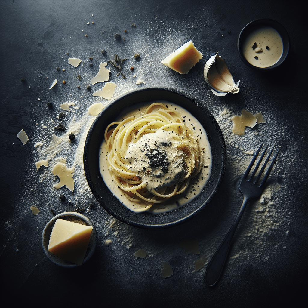 Sauce Crème Parmesan et Ail pour Pâtes Fraîches