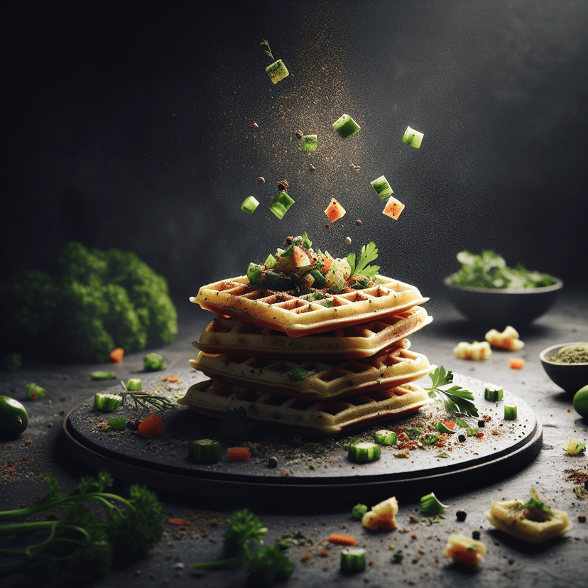 Gaufres Salées aux Légumes