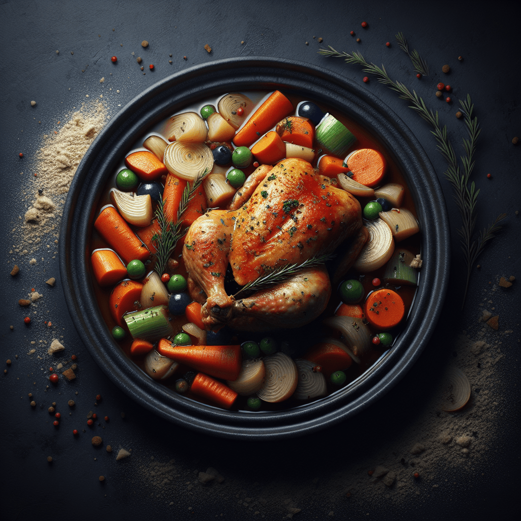 Poulet au gombo et carottes