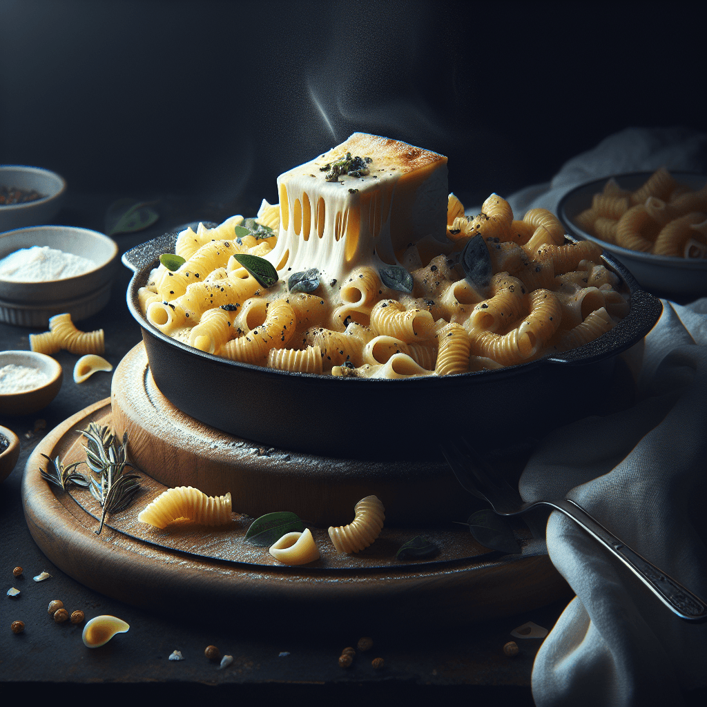 Pâtes Douces au Four au Fromage de Chèvre