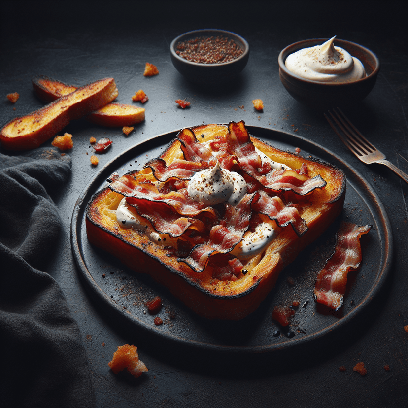 Tartine au Lardon et à la Crème