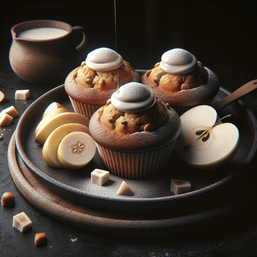 Muffins Pomme-Banane et Yaourt