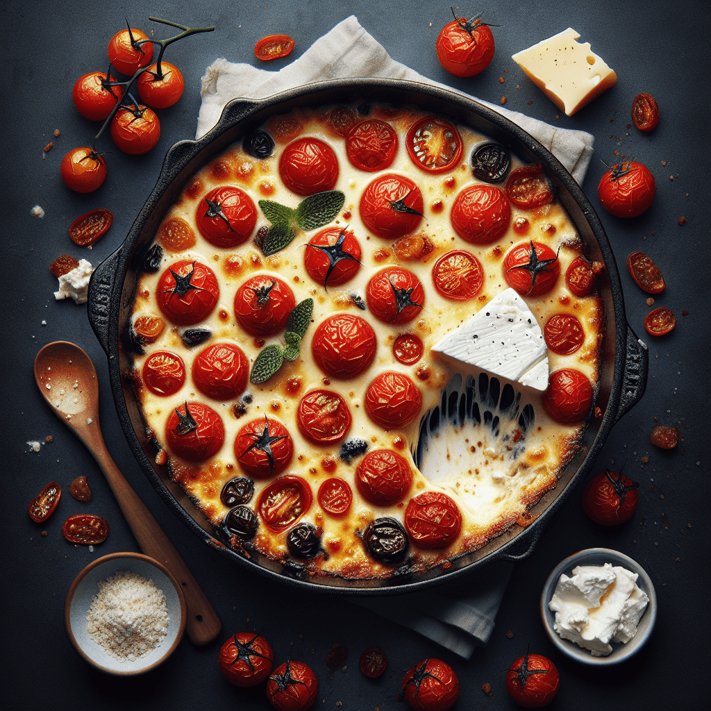 Gratin de tomates cerises et chèvre