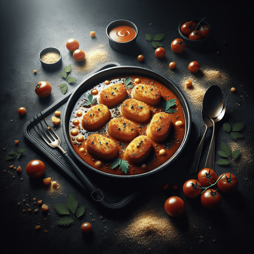 Quenelles Gratins à la Sauce Tomate