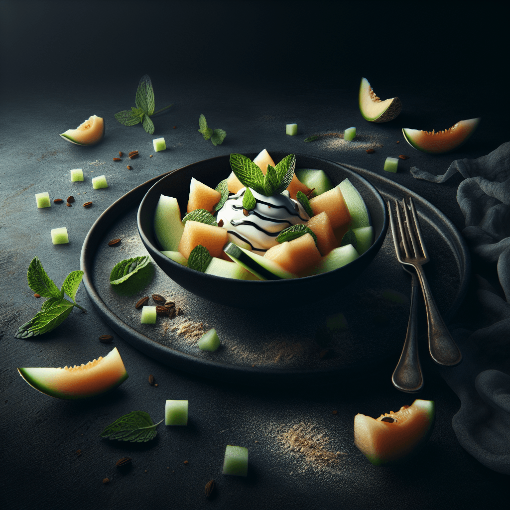 Salade de Melon au Gingembre et Menthe