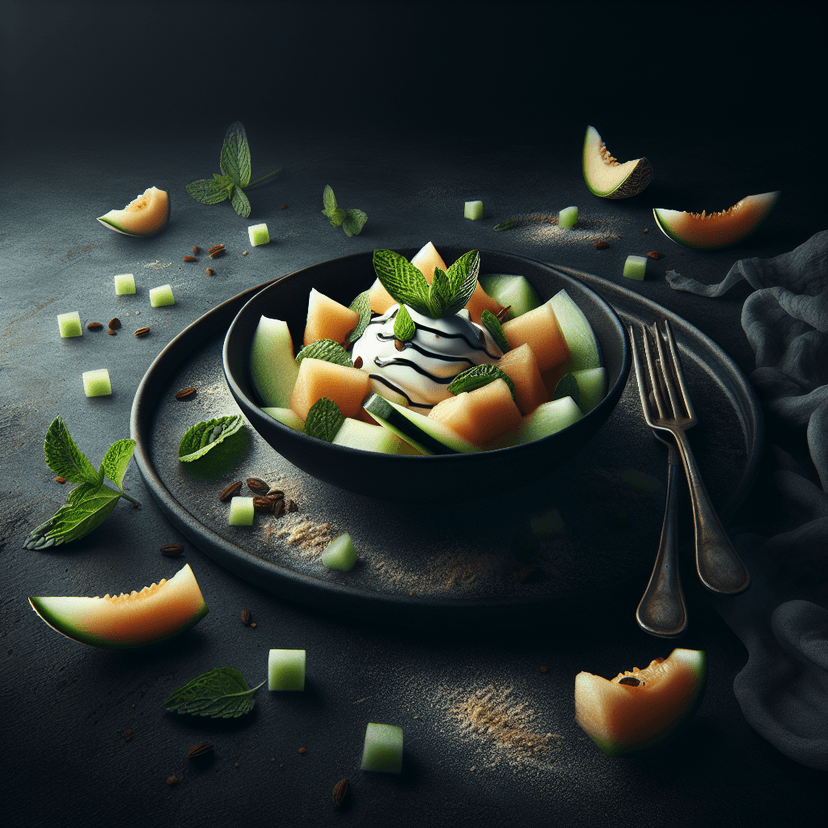 Salade de Melon au Gingembre et Menthe