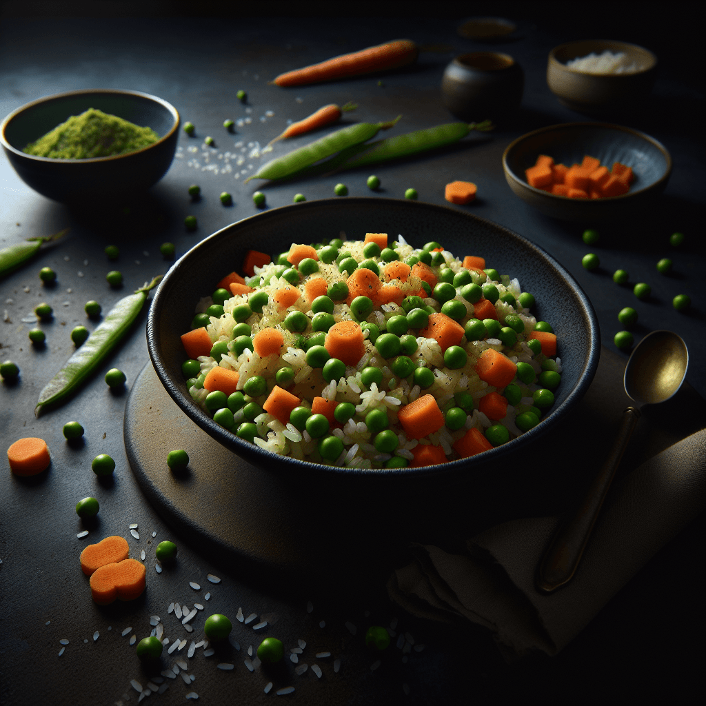 Riz aux petits pois et carottes