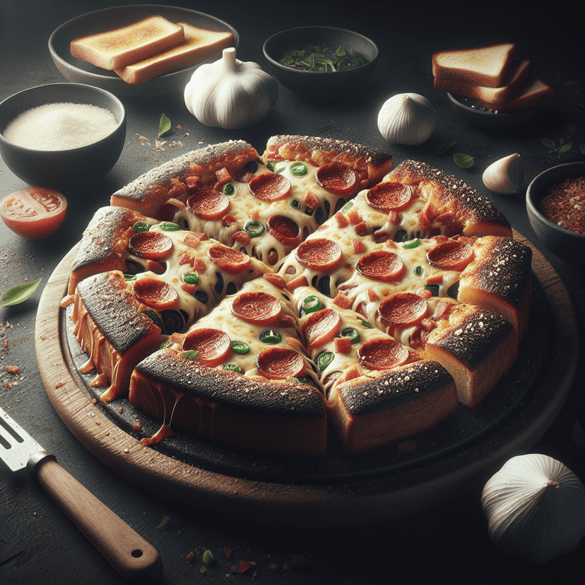 Pain Grillé à la Pizza