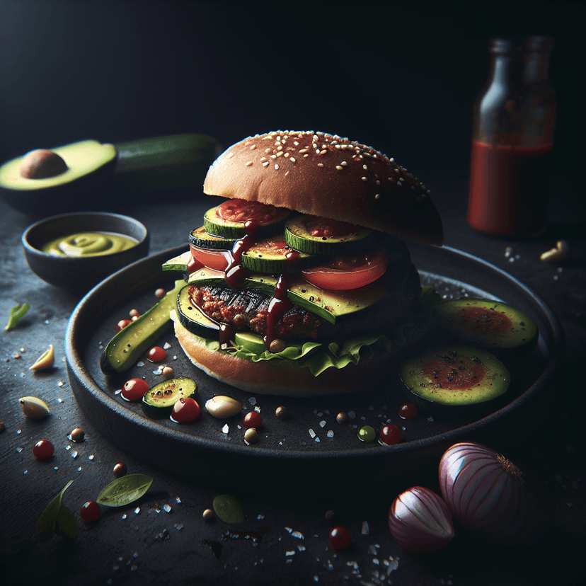 Burgers à l'Avocat et aux Tomates Cerises