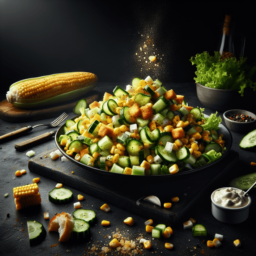 Salade Croquante Maïs-Concombre