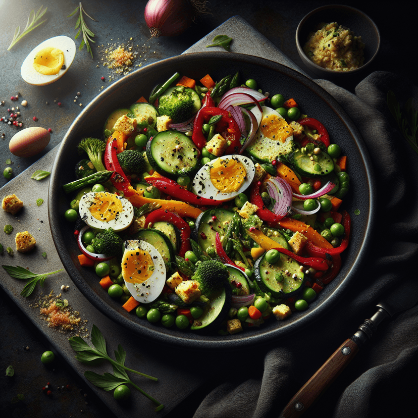 Pâtes aux légumes verts